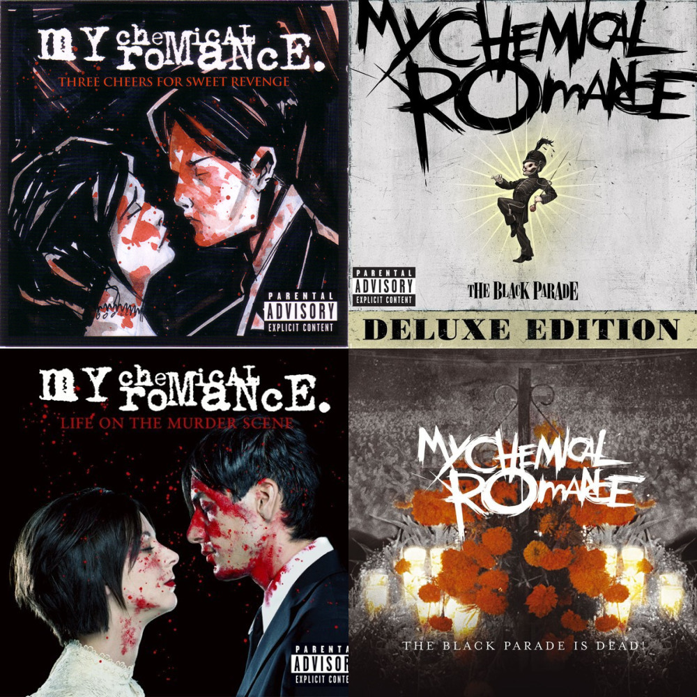 My chemical romance альбомы. Группа my Chemical Romance альбомы. My Chemical Romance обложки альбомов. My Chemical Romance обложка. Май Кемикал романс альбомы.